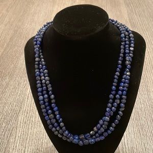 Blue stone necklace